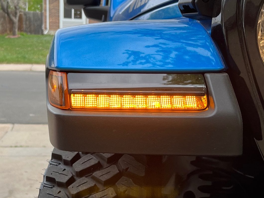 Raxiom Axial Series Sequential Turn Signal LED Side Marker Lights; Smoked (20-25 Jeep Gladiator JT w/ Factory Halogen Light Package, Excluding Sport)