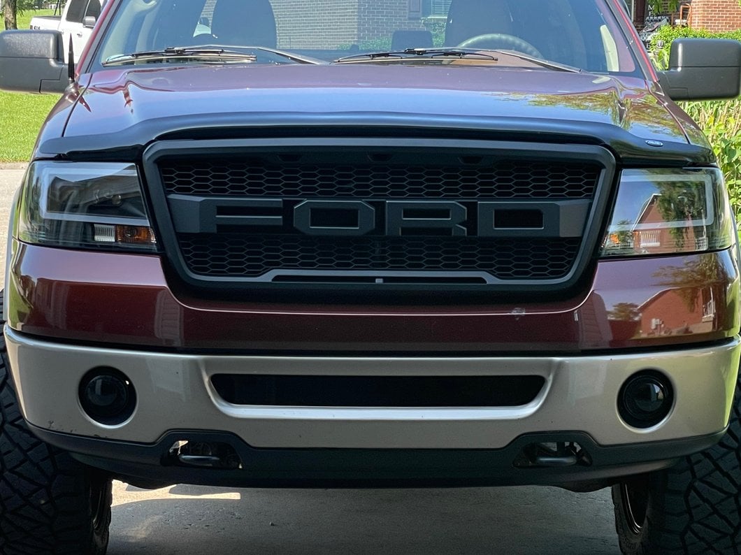 Raxiom Axial Series Projector Headlights; Black Housing; Clear Lens (04-08 F-150)