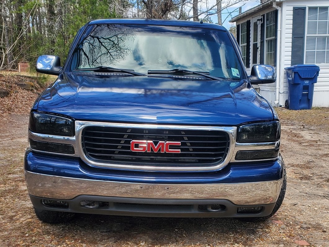 Raxiom Axial Series OEM Style Crystal Replacement Headlights; Chrome Housing; Smoked Lens (99-06 Sierra 1500)