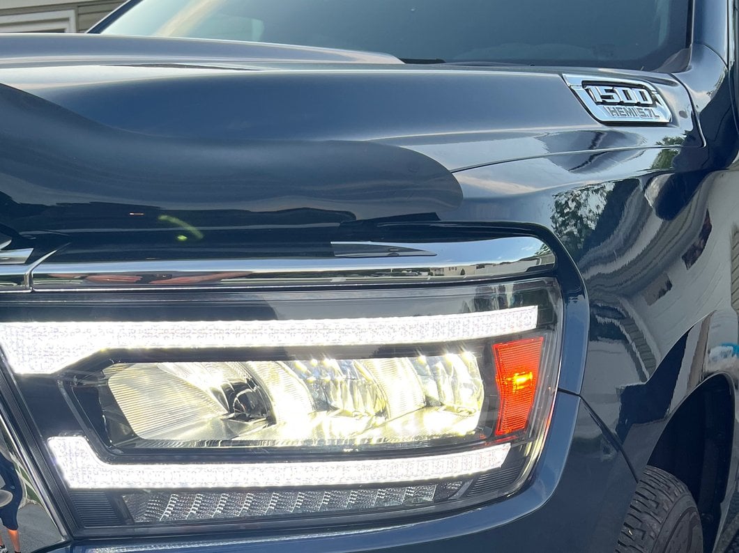 Raxiom LED Headlights; Black Housing; Clear Lens (19-24 RAM 1500 w/ Factory Halogen Headlights)
