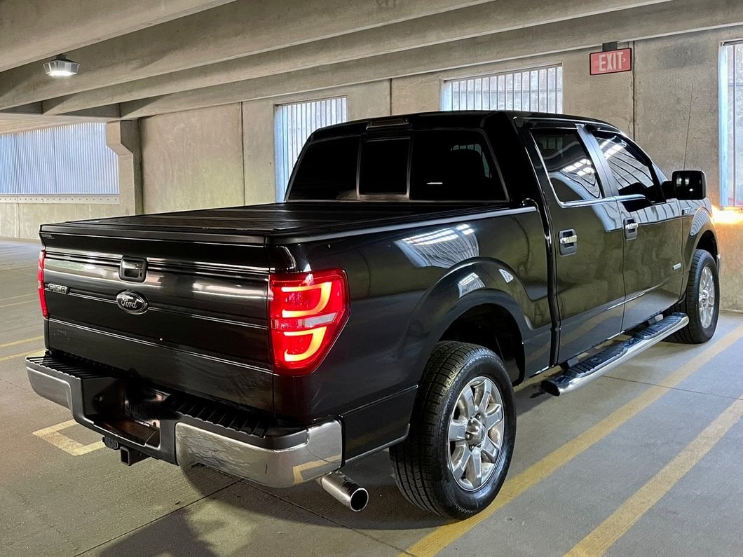 Raxiom G2 LED Tail Lights; Chrome Housing; Red/Clear Lens (09-14 F-150 Styleside)