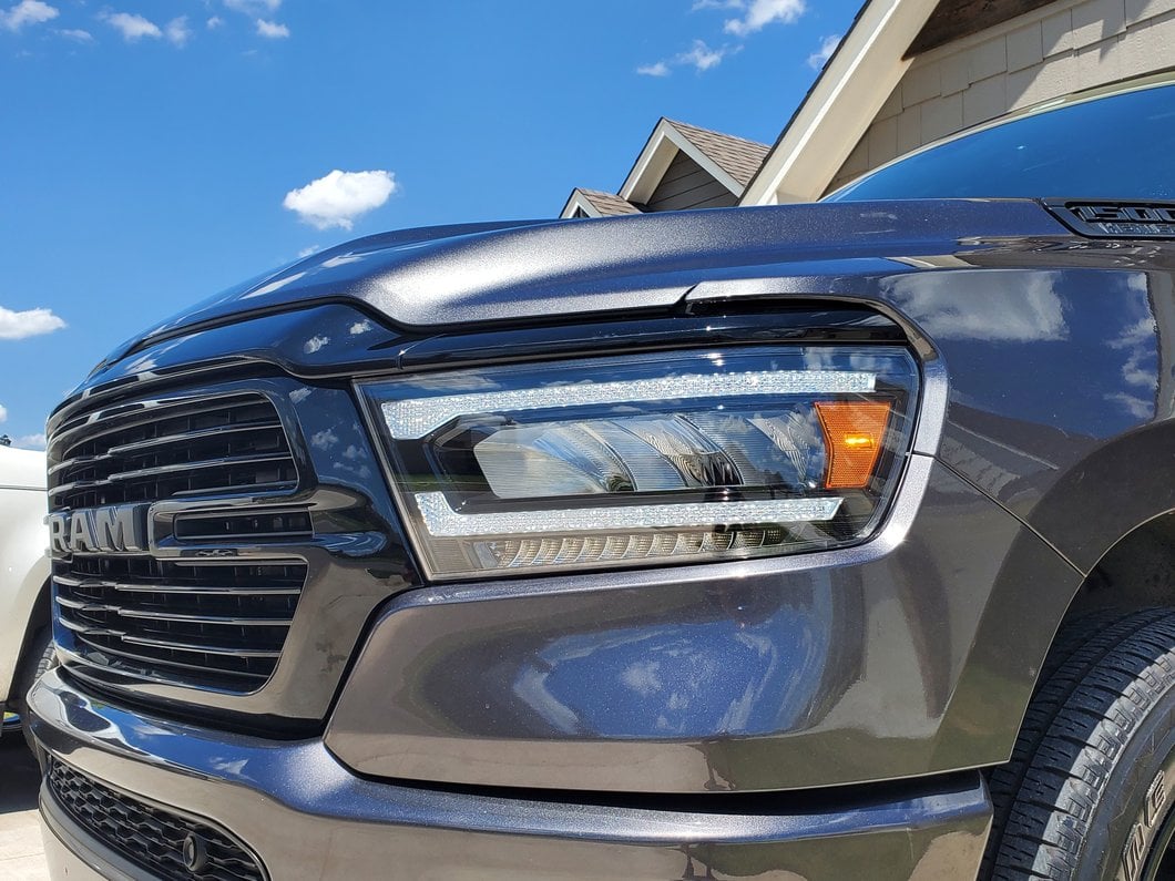 Raxiom LED Headlights; Black Housing; Clear Lens (19-24 RAM 1500 w/ Factory Halogen Headlights)