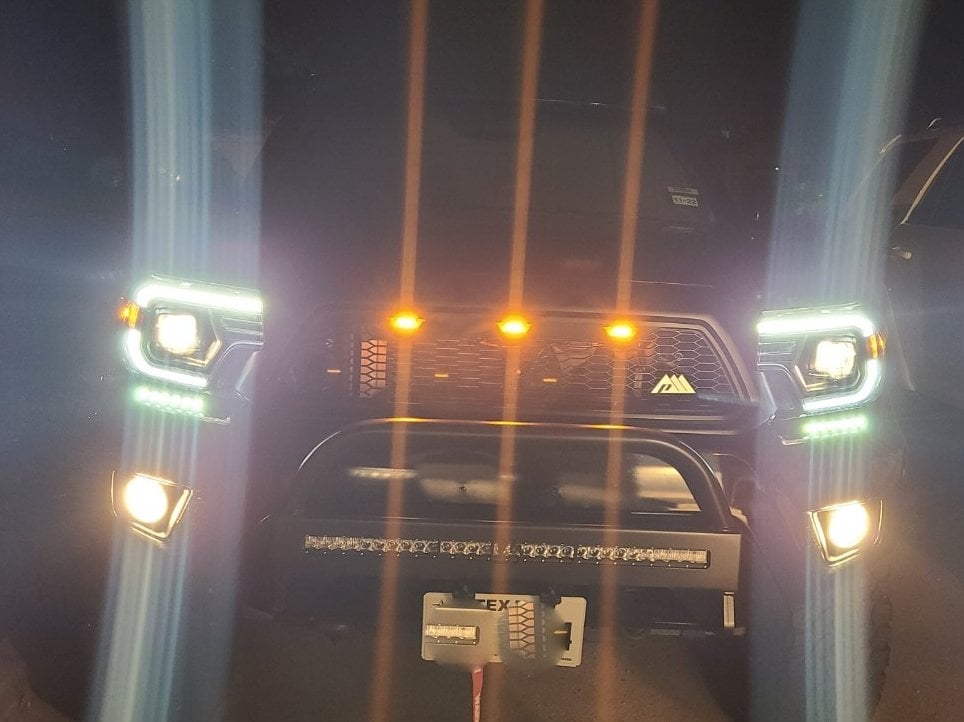 Raxiom Axial Series Switchback Projector Headlights; Black Housing; Clear Lens (12-15 Tacoma)