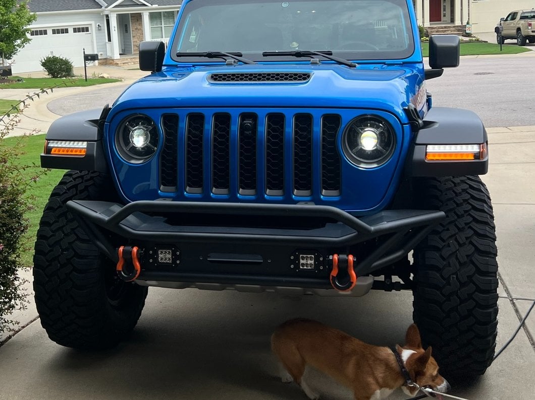 Raxiom 9-Inch LED Headlights with DRL and Halo; Black Housing; Clear Lens (20-25 Jeep Gladiator JT)