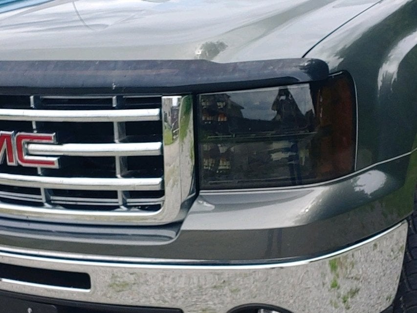 Raxiom Axial Series OEM Style Replacement Headlights; Chrome Housing; Smoked Lens (07-13 Sierra 1500)