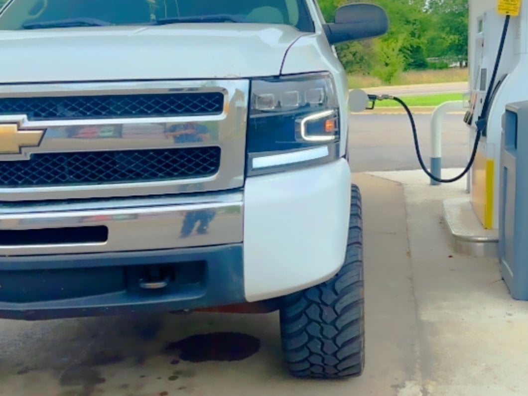 Raxiom LED Projector Headlights; Black Housing; Clear Lens (07-13 Silverado 1500)