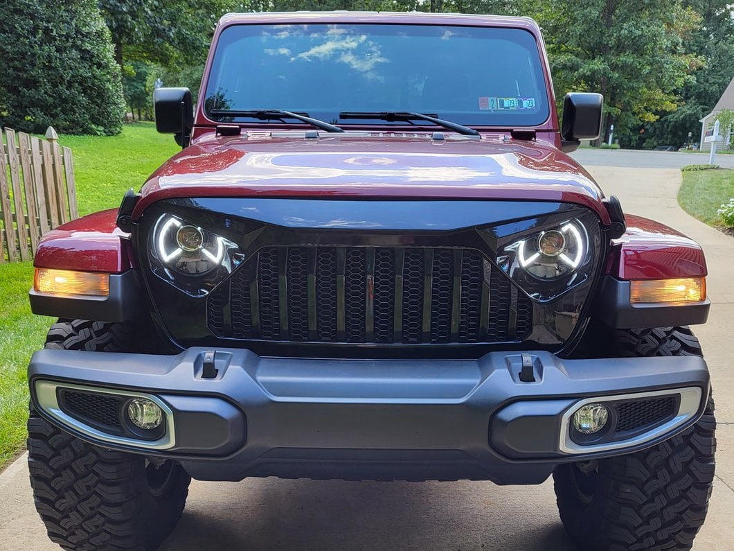 Raxiom LED Projector Headlights; Black Housing; Clear Lens (20-25 Jeep Gladiator JT)