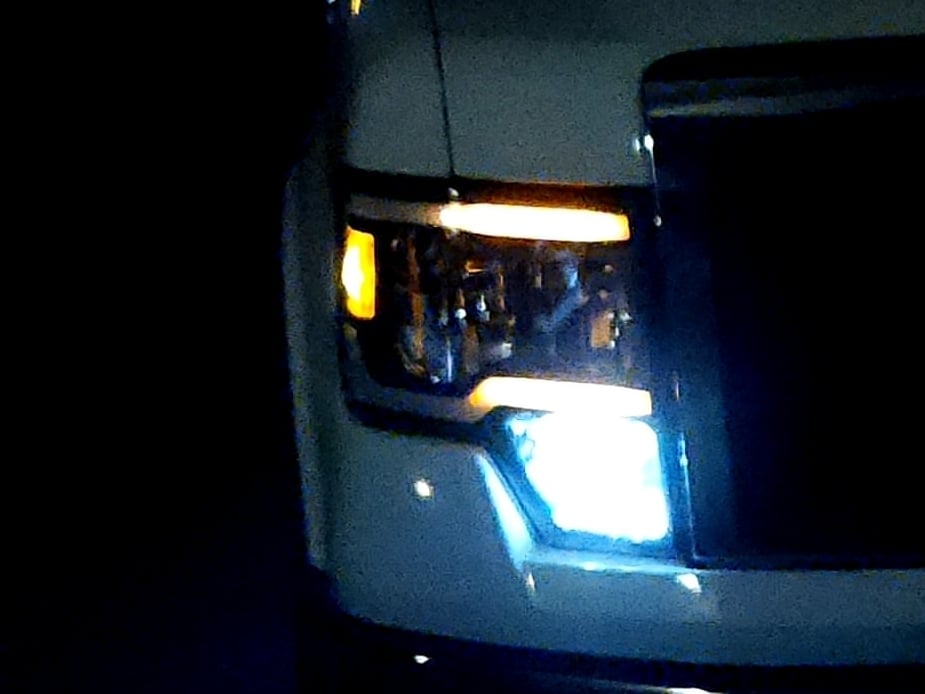 Raxiom Axial Series Headlights with Sequential LED Bar; Black Housing; Clear Lens (09-14 F-150 w/ Factory Halogen Headlights)