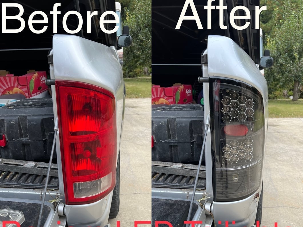 Raxiom LED Tail Lights; Black Housing; Clear Lens (02-05 RAM 1500)
