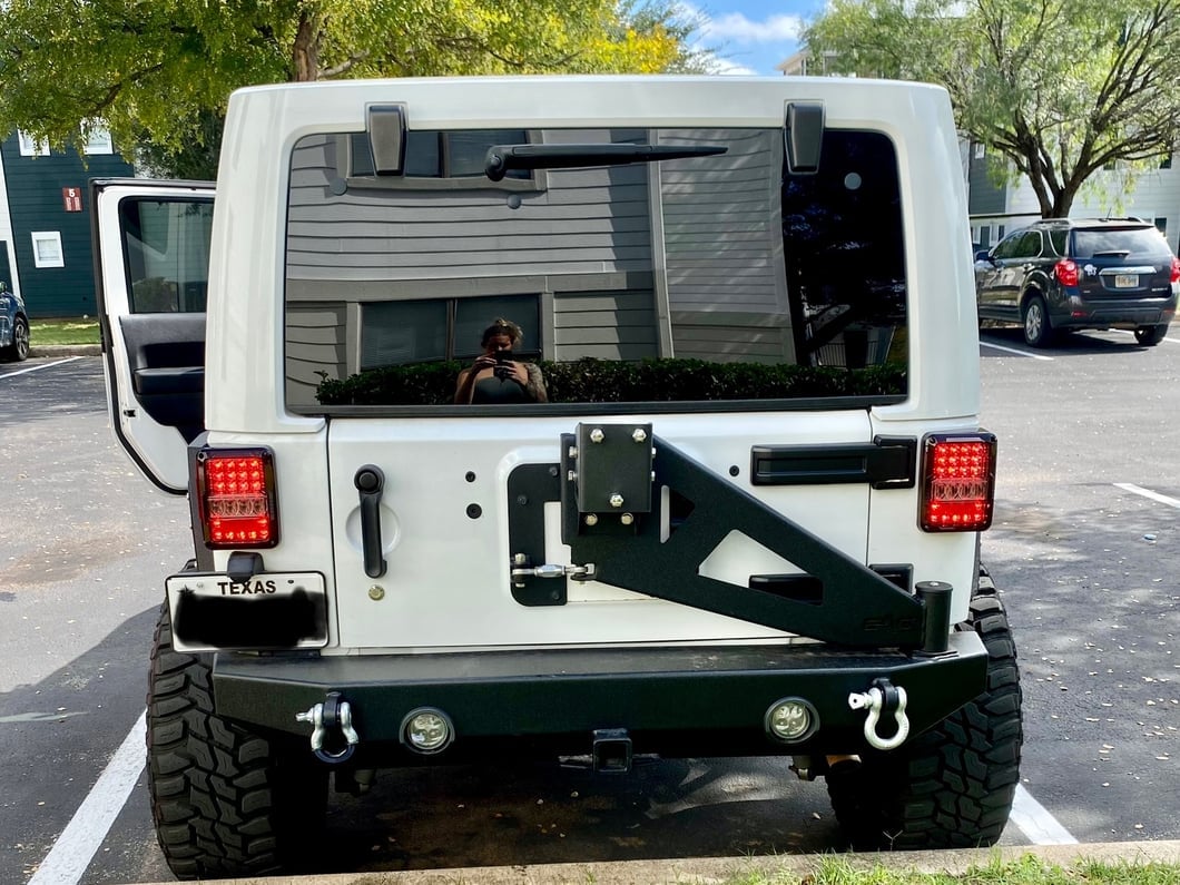 Raxiom Axial Series Lux LED Tail Lights; Black Housing; Clear Lens (07-18 Jeep Wrangler JK)