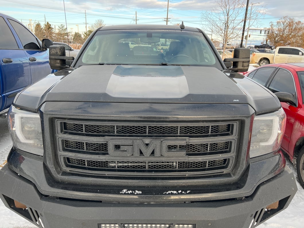 Raxiom Axial Series Projector Headlights; Black Housing; Clear Lens (14-15 Sierra 1500 w/ Factory Halogen Headlights)