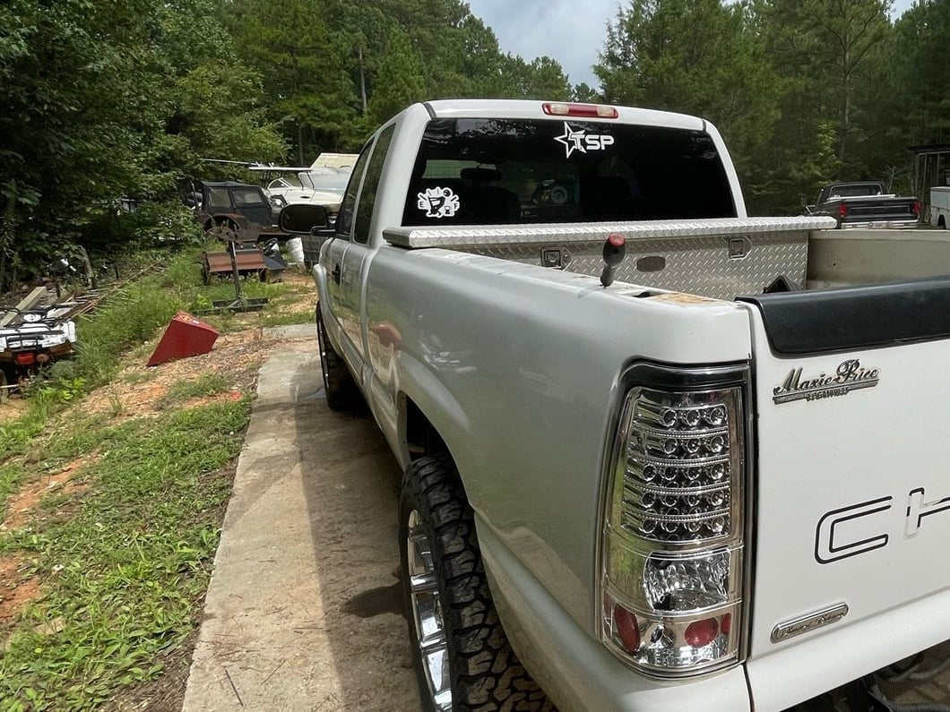 Raxiom LED Tail Lights; Chrome Housing; Clear Lens (03-06 Silverado 1500 Fleetside)