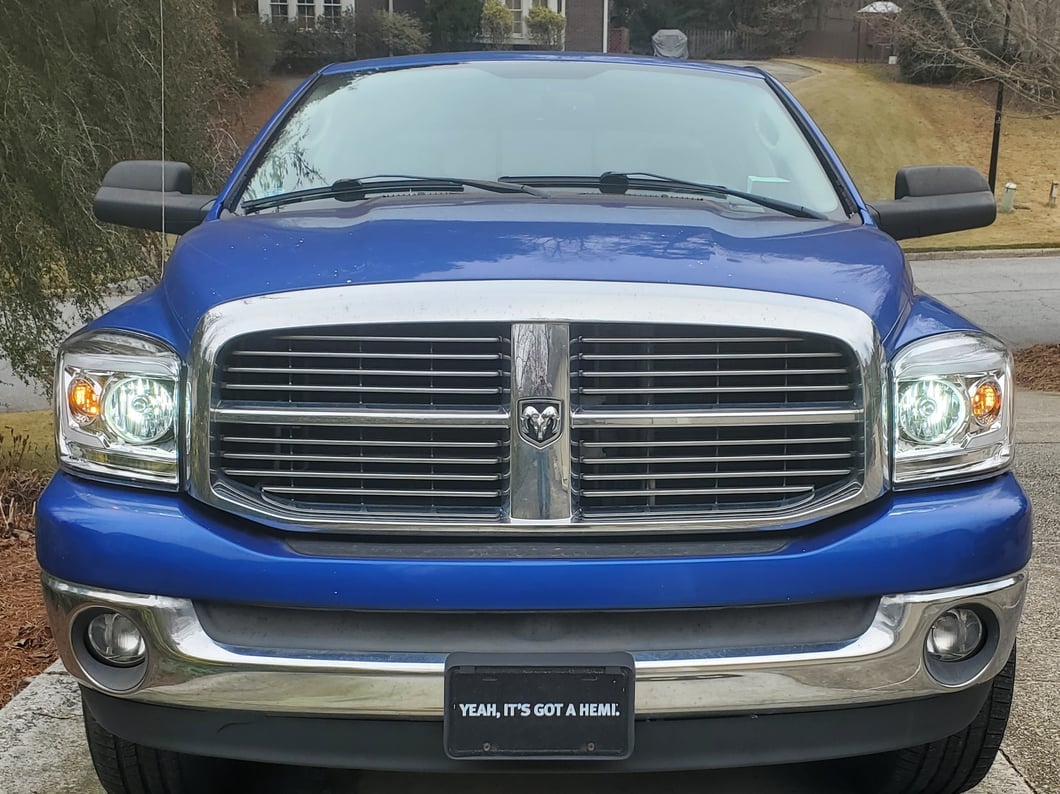 Raxiom Axial Series LED DRL Projector Headlights; Chrome Housing; Clear Lens (06-08 RAM 1500)