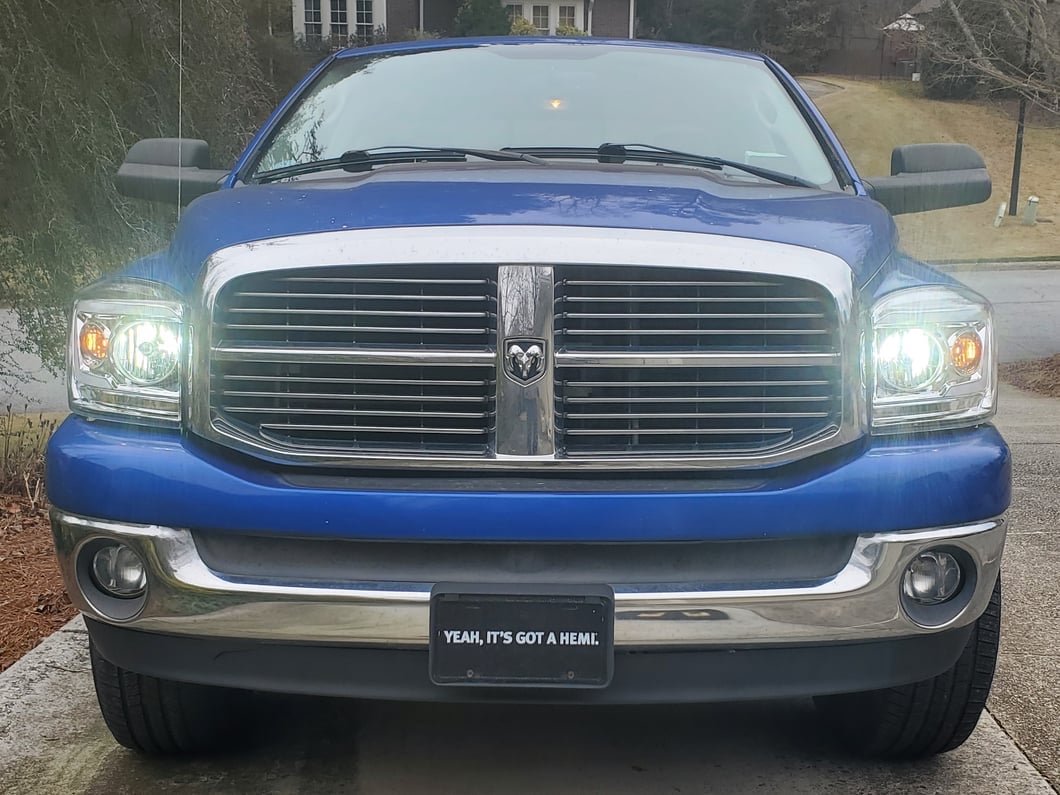 Raxiom Axial Series LED DRL Projector Headlights; Chrome Housing; Clear Lens (06-08 RAM 1500)