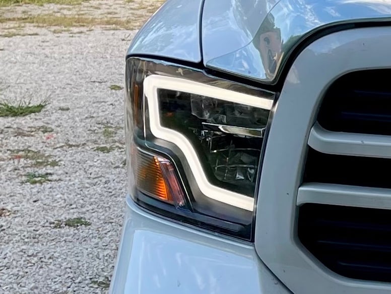 Raxiom Axial Series LED Headlights; Black Housing; Clear Lens (09-18 RAM 1500 w/ Factory Halogen Non-Projector Headlights)