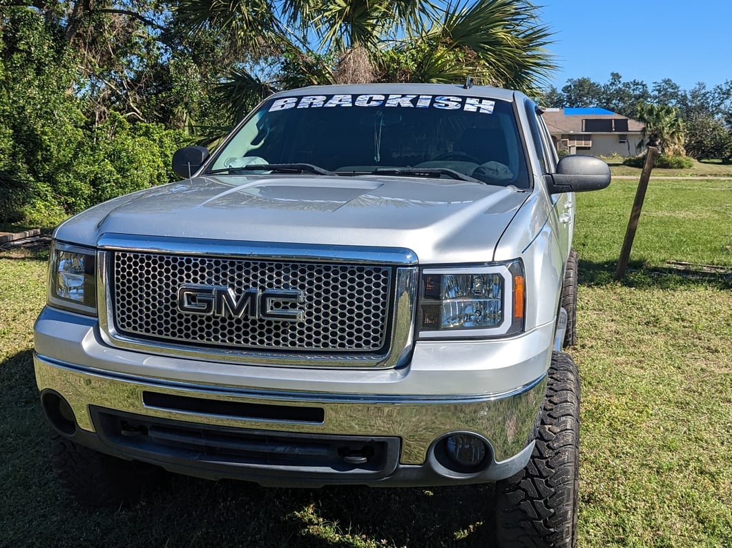 Raxiom Axial Series Headlights with LED Bar; Black Housing; Clear Lens (07-13 Sierra 1500)