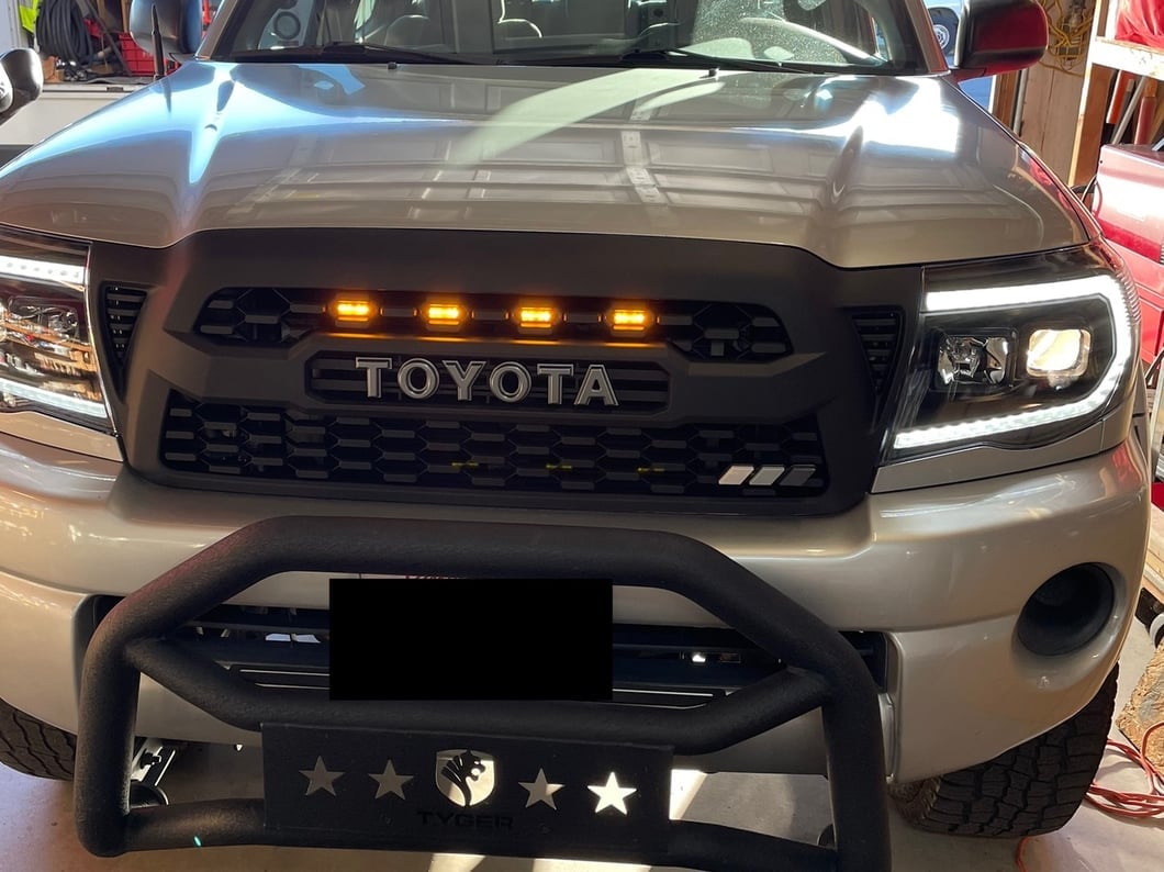 Raxiom Axial Series Switchback Projector Headlights; Black Housing; Clear Lens (05-11 Tacoma)