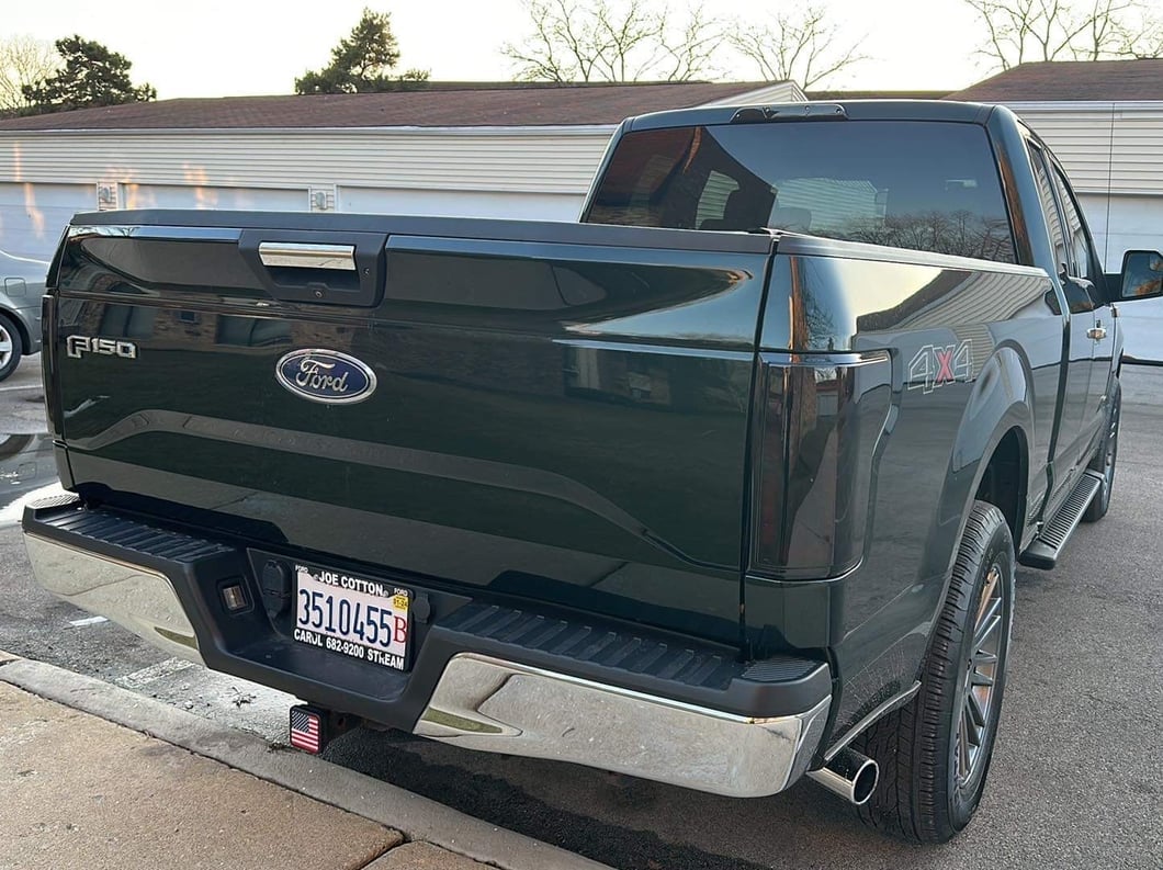 Raxiom Axial Series LED Tail Lights; Black Housing; Smoked Lens (15-17 F-150 w/ Factory Halogen Tail Lights)
