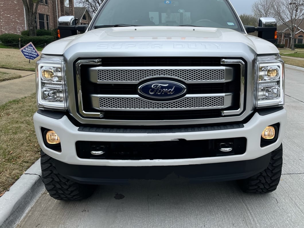 Raxiom LED Projector Headlights with Switchback Turn Signals; Chrome Housing; Clear Lens (11-16 F-350 Super Duty)