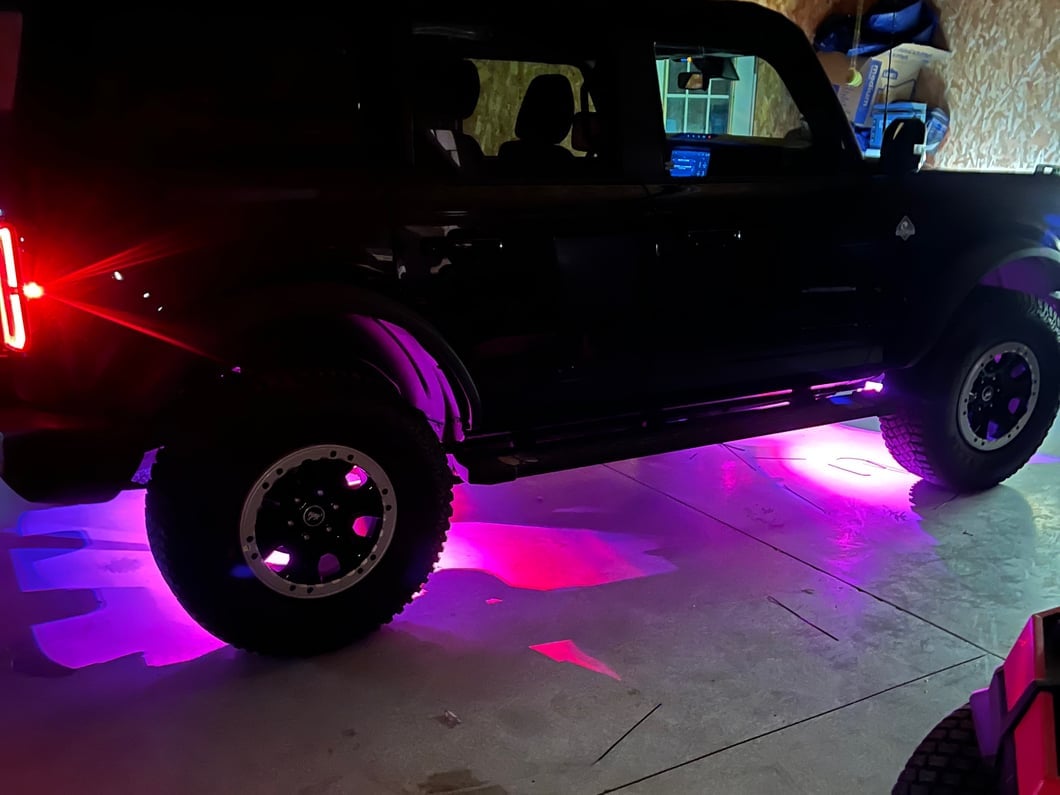 Raxiom Axial Series Multi-Color Underbody Rock Light Kit with Bluetooth Remote (Universal; Some Adaptation May Be Required)