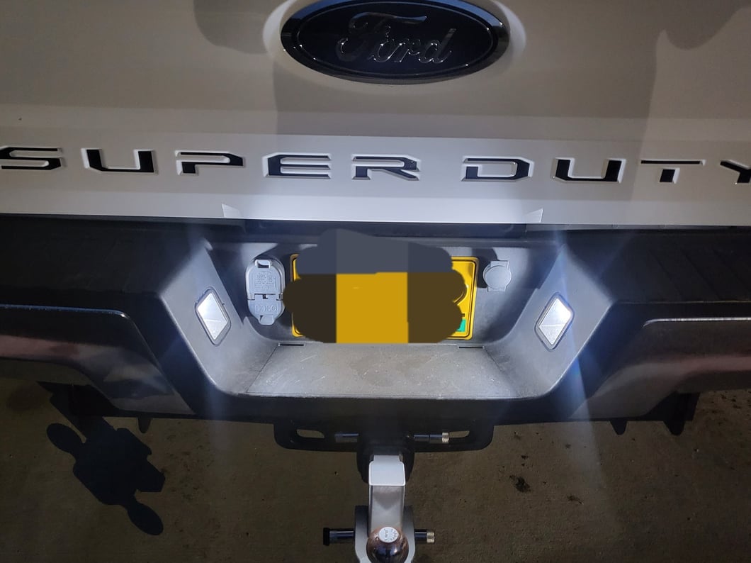 Raxiom Axial Series LED License Plate Lamps (17-25 F-250 Super Duty)
