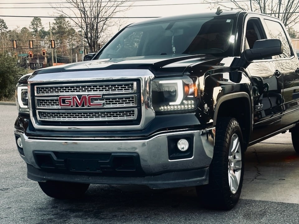Raxiom Axial Series Projector Headlights; Black Housing; Clear Lens (14-15 Sierra 1500 w/ Factory Halogen Headlights)