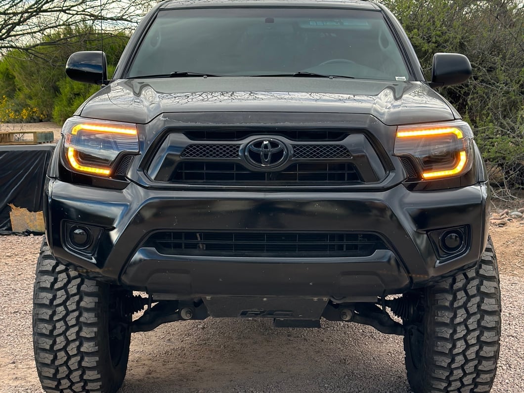 Raxiom Axial Series Switchback Projector Headlights; Black Housing; Clear Lens (12-15 Tacoma)