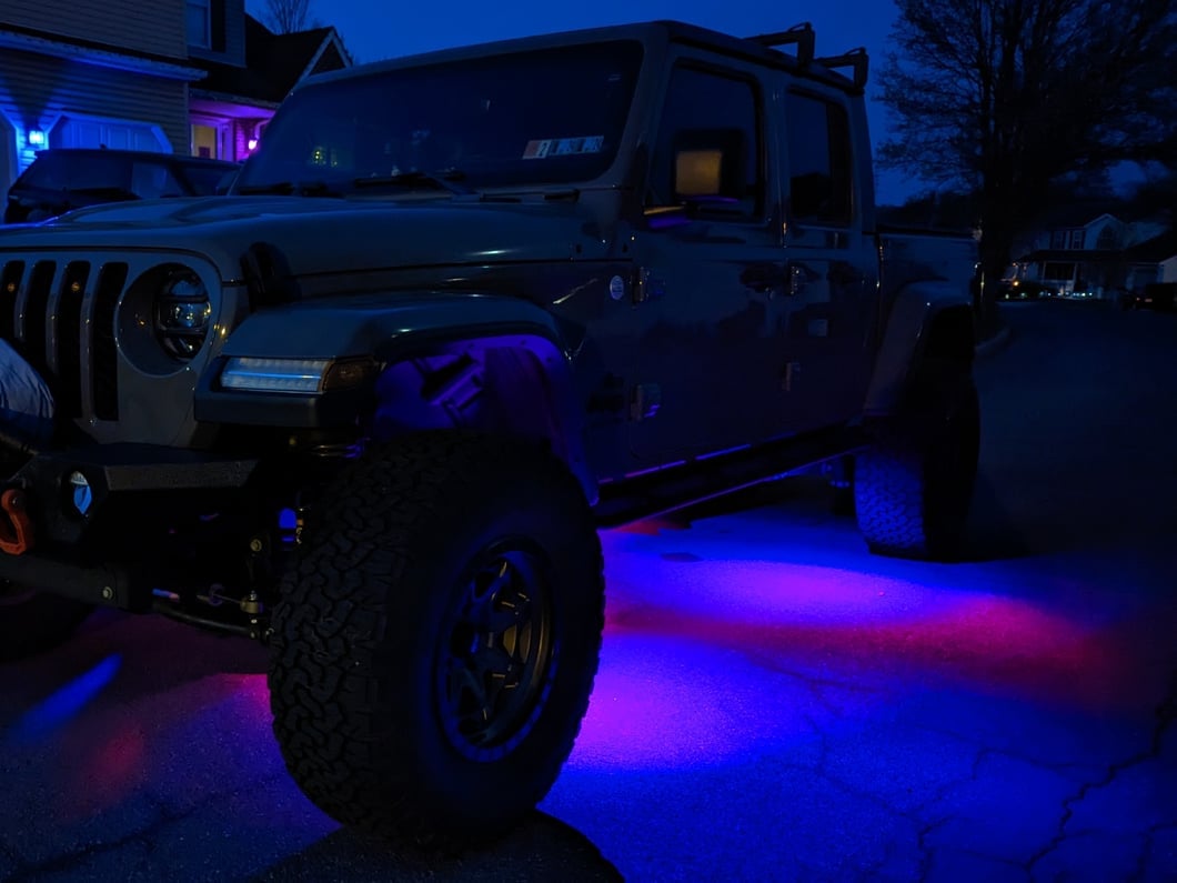 Raxiom Axial Series Multi-Color Underbody Rock Light Kit with Bluetooth Remote (Universal; Some Adaptation May Be Required)