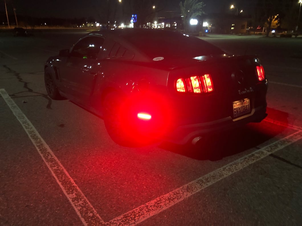 Raxiom Axial Series LED Rear Marker Lights; Red (10-14 Mustang)