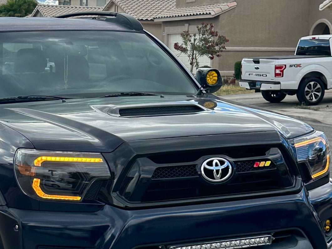 Raxiom Axial Series Switchback Projector Headlights; Black Housing; Clear Lens (12-15 Tacoma)