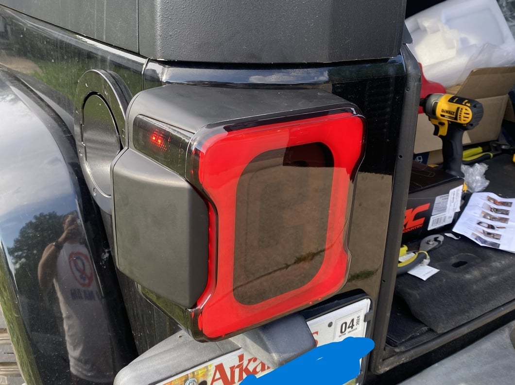 Raxiom Axial Series Carver LED Tail Lights; Black Housing; Smoked Lens (07-18 Jeep Wrangler JK)
