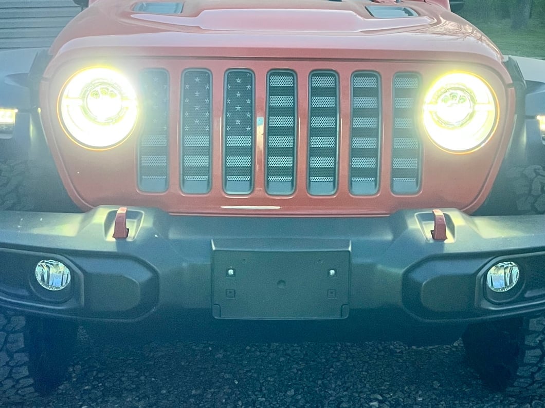 Raxiom Axial Series 9-Inch LED Angel Eye Headlights; Black Housing; Clear Lens (18-25 Jeep Wrangler JL)