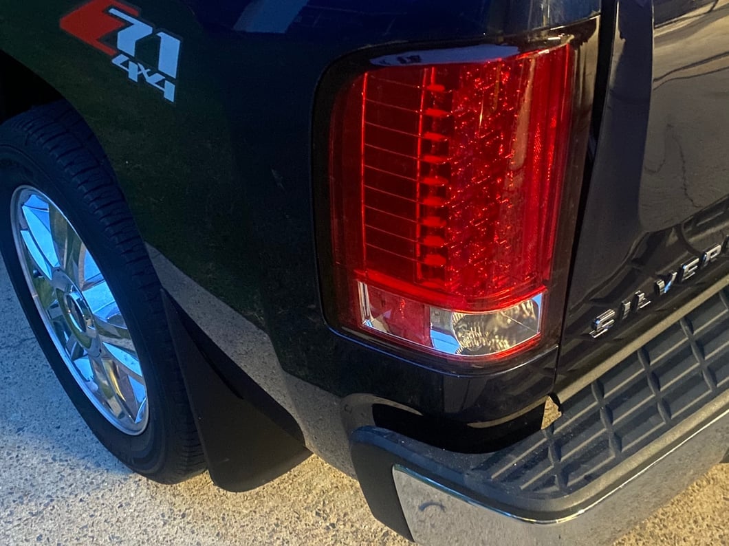Raxiom LED Tail Lights; Chrome Housing; Red/Clear Lens (07-13 Silverado 1500)