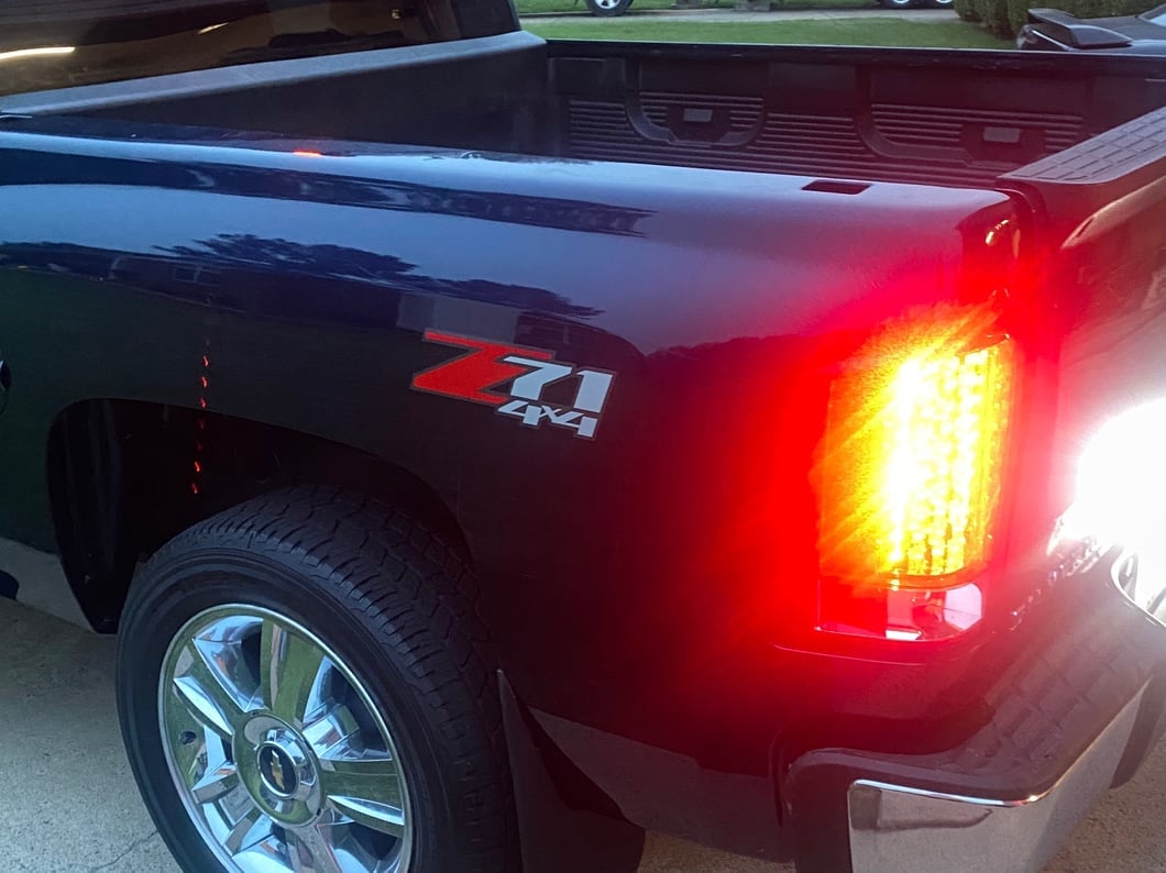 Raxiom LED Tail Lights; Chrome Housing; Red/Clear Lens (07-13 Silverado 1500)