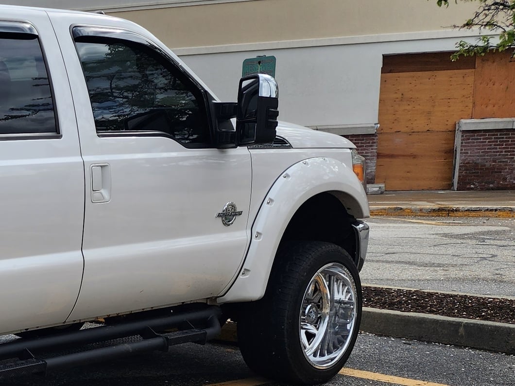 Raxiom Axial Series LED Sequential Switchback Side Mirror Marker Lamps; Smoked (11-16 F-250 Super Duty)