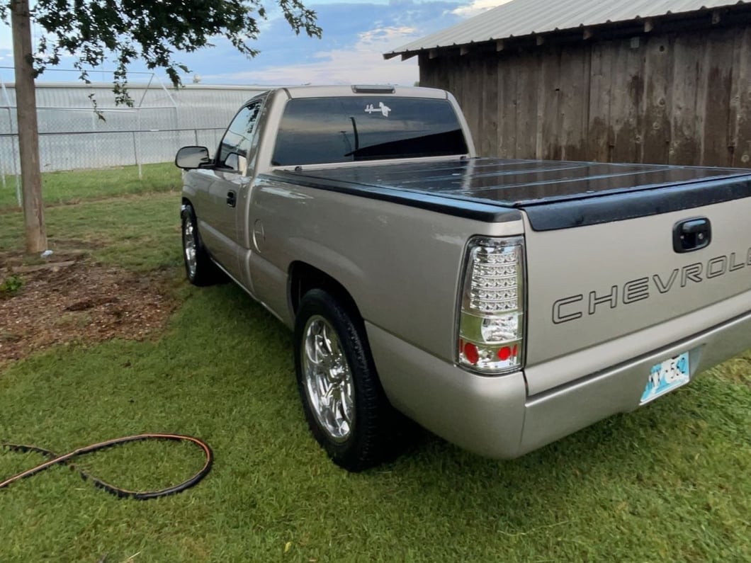 Raxiom LED Tail Lights; Chrome Housing; Clear Lens (03-06 Silverado 1500 Fleetside)