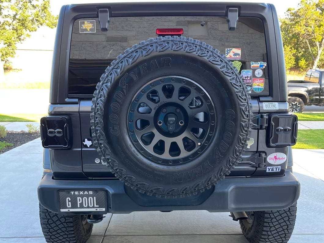 Raxiom Axial Series Linear LED Tail Lights; Black Housing; Smoked Lens (18-25 Jeep Wrangler JL w/ Factory Halogen Tail Lights & w/o Blind Spot Detection)
