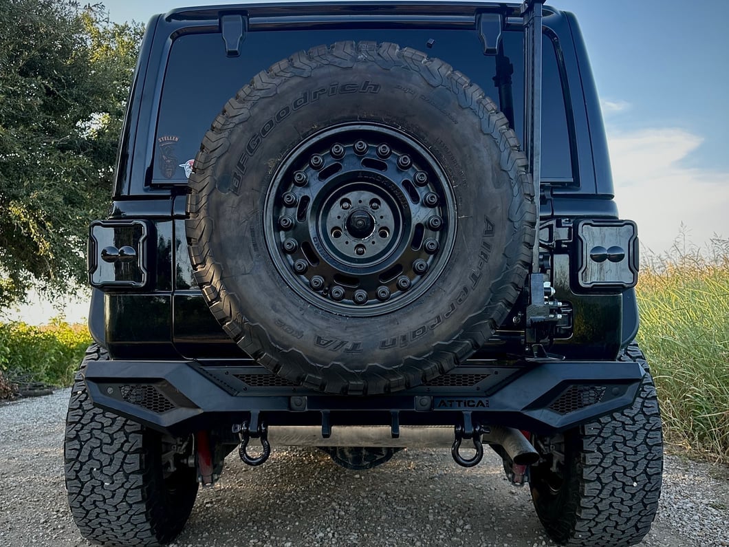 Raxiom Axial Series Linear LED Tail Lights; Black Housing; Smoked Lens (18-25 Jeep Wrangler JL w/ Factory Halogen Tail Lights & w/o Blind Spot Detection)