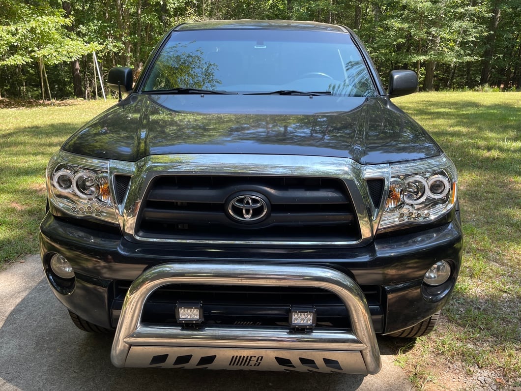 Raxiom Super White LED Halo Projector Headlights; Chrome Housing; Clear Lens (05-09 Tacoma)