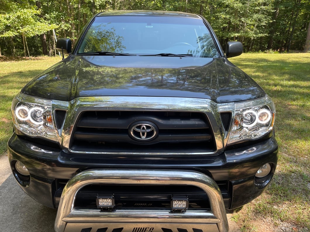 Raxiom Super White LED Halo Projector Headlights; Chrome Housing; Clear Lens (05-09 Tacoma)