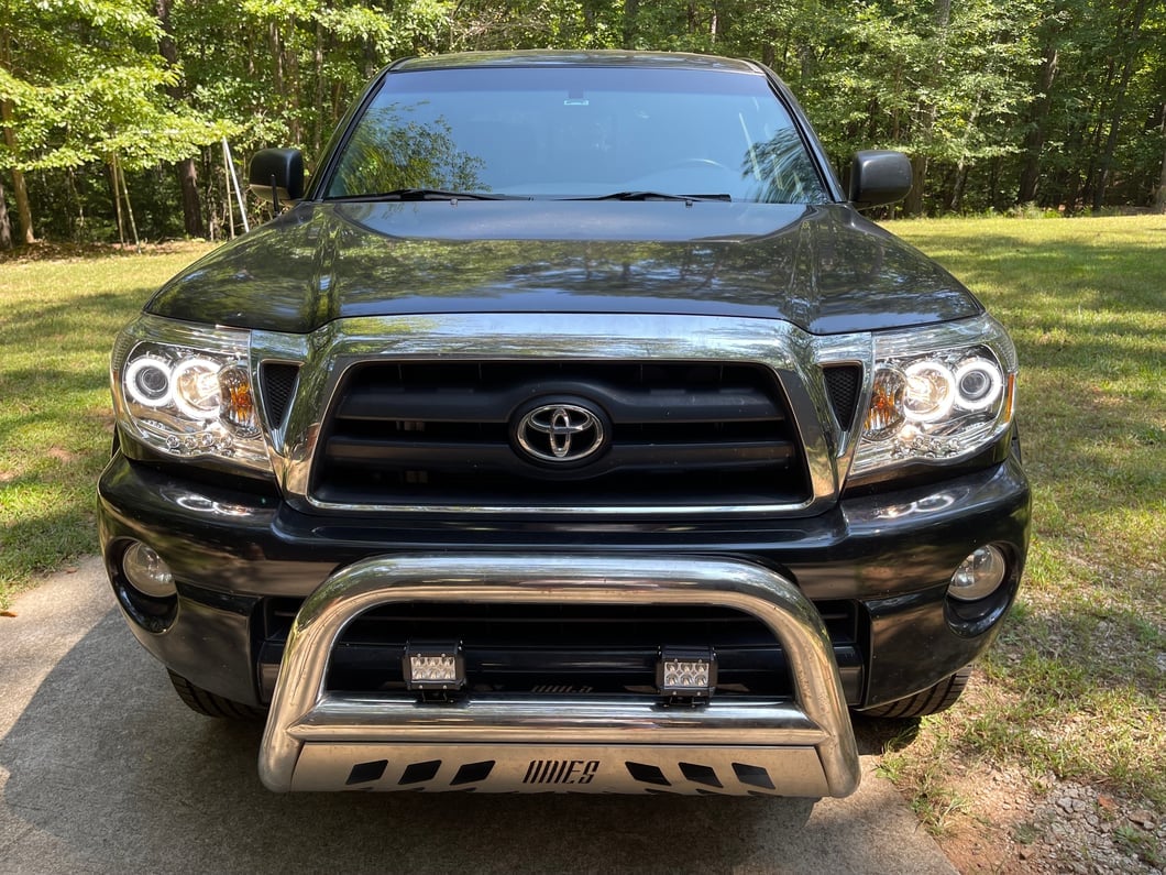 Raxiom Super White LED Halo Projector Headlights; Chrome Housing; Clear Lens (05-09 Tacoma)