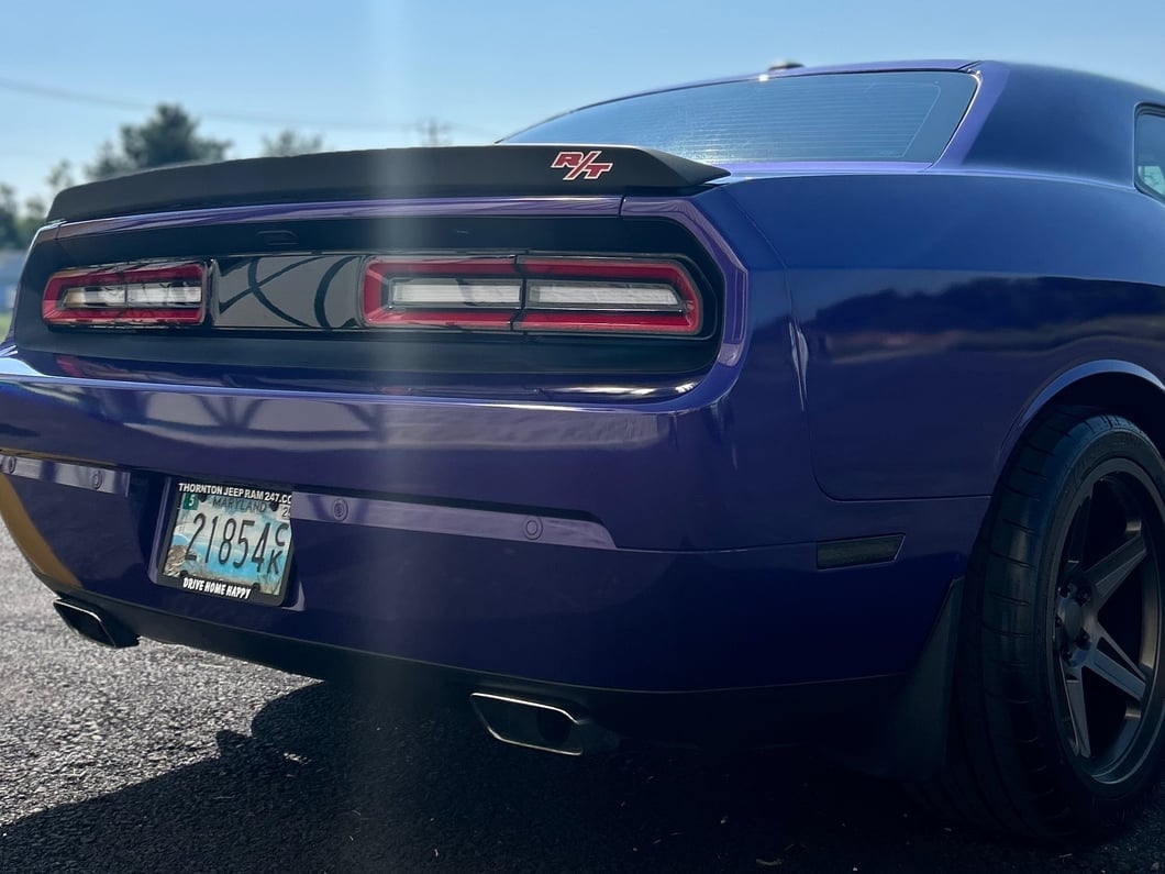 Raxiom LED Tail Lights; Black Housing; Red Lens (08-14 Challenger)