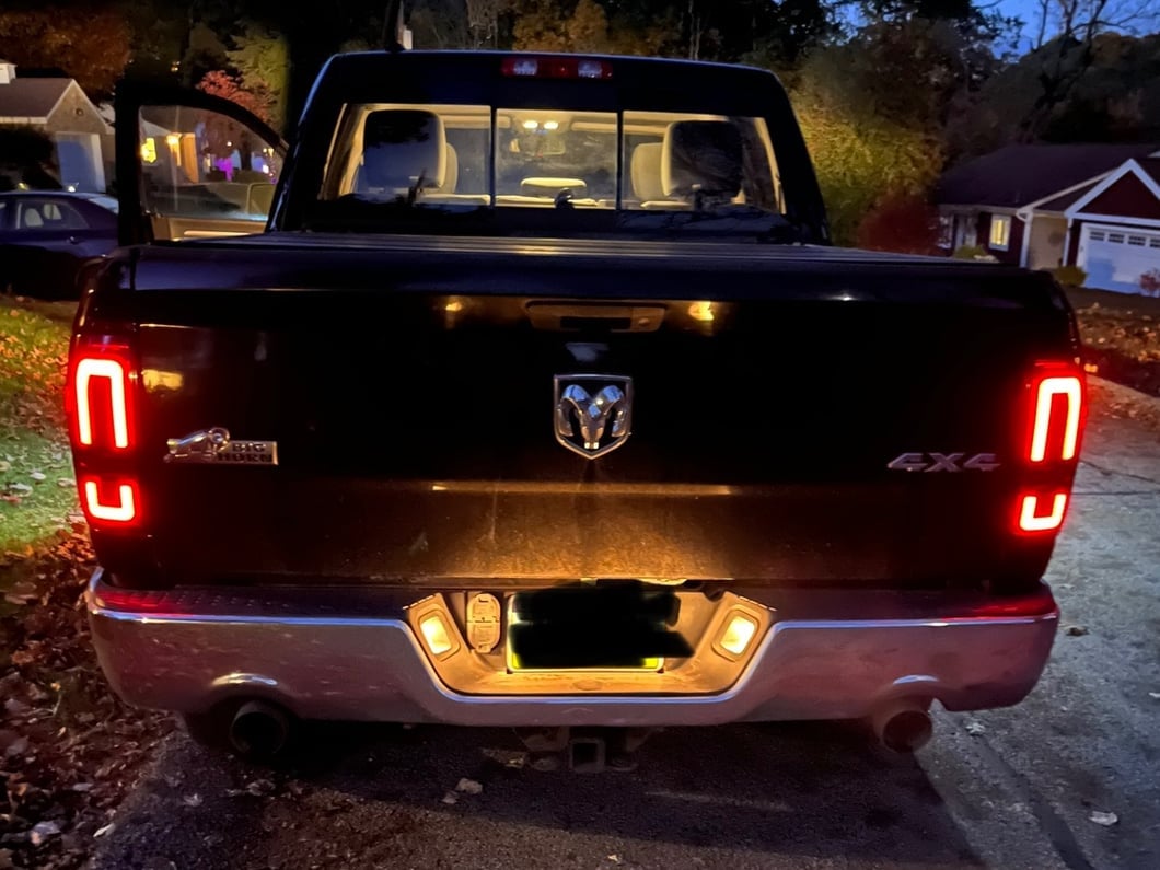 Raxiom Axial Series LED Tail Lights; Black Housing; Smoked Lens (09-18 RAM 1500 w/ Factory Halogen Tail Lights)