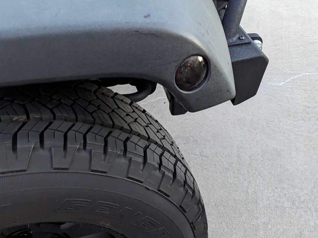 Raxiom Axial Series White LED Side Marker Lights; Smoked (07-18 Jeep Wrangler JK)