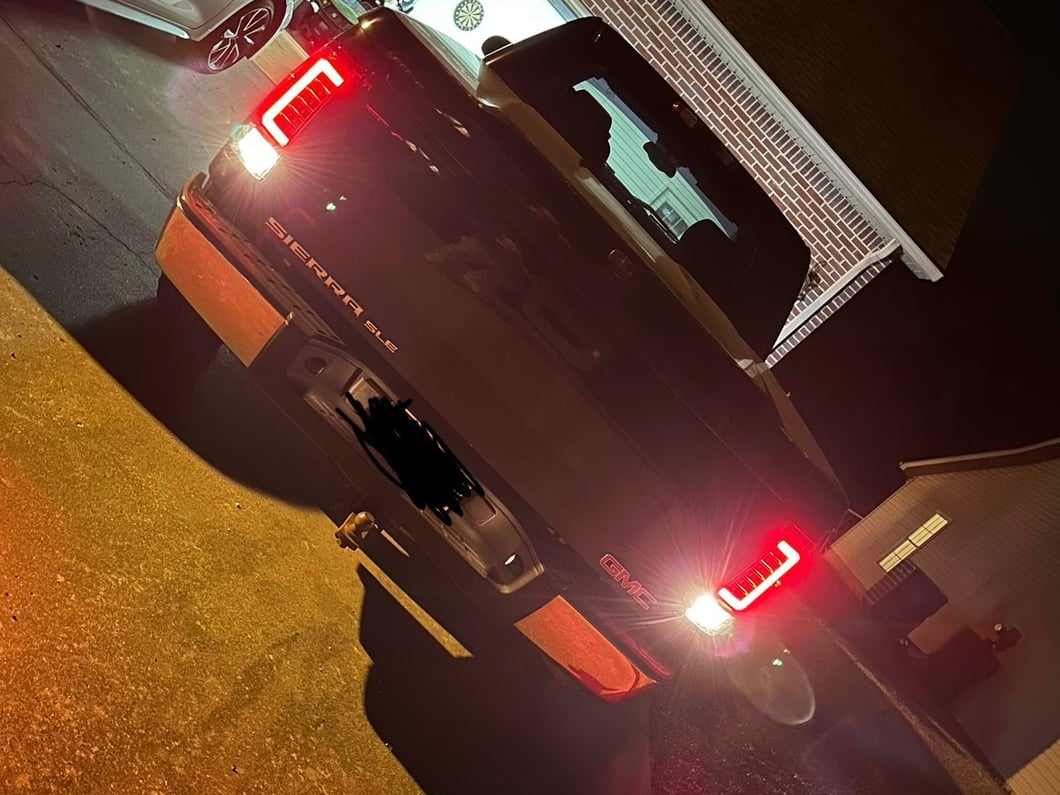 Raxiom Axial Series C-Tube LED Tail Lights; Black Housing; Clear Lens (07-13 Sierra 1500)