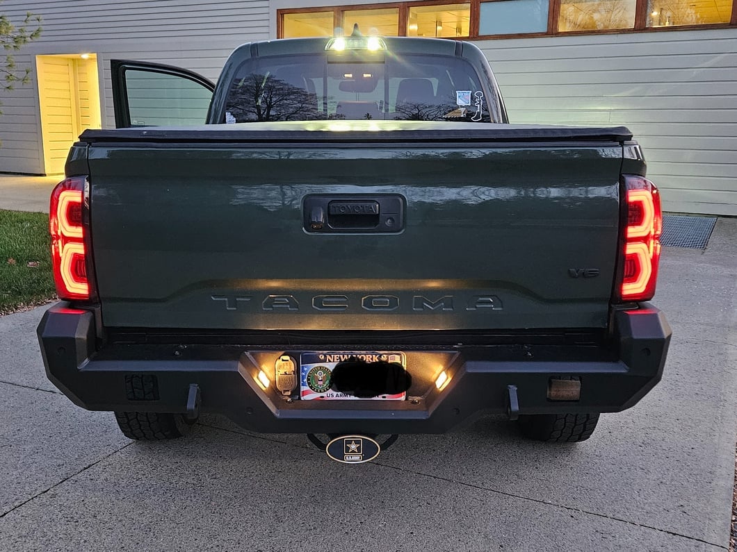 Raxiom Deuce LED Tail Lights; Black Housing; Smoked Lens (16-23 Tacoma)
