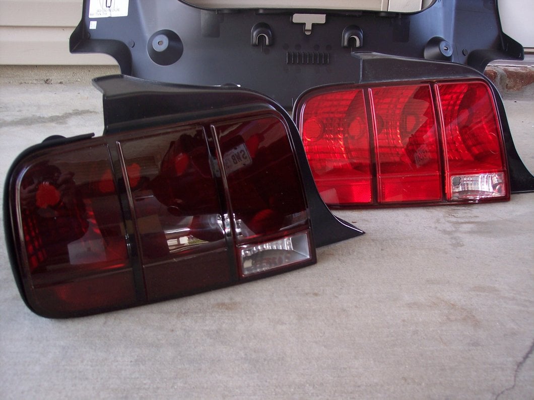 Raxiom Tail Lights; Black Housing; Smoked Lens (05-09 Mustang)