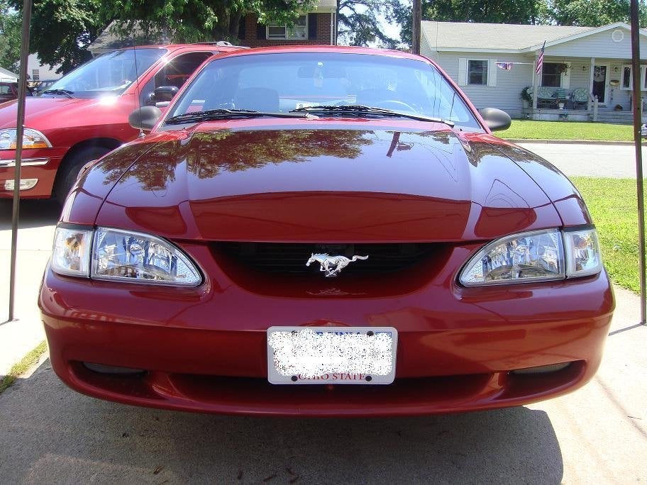 Raxiom Axial Series Cobra Style Headlights; Chrome Housing; Clear Lens (94-98 Mustang)