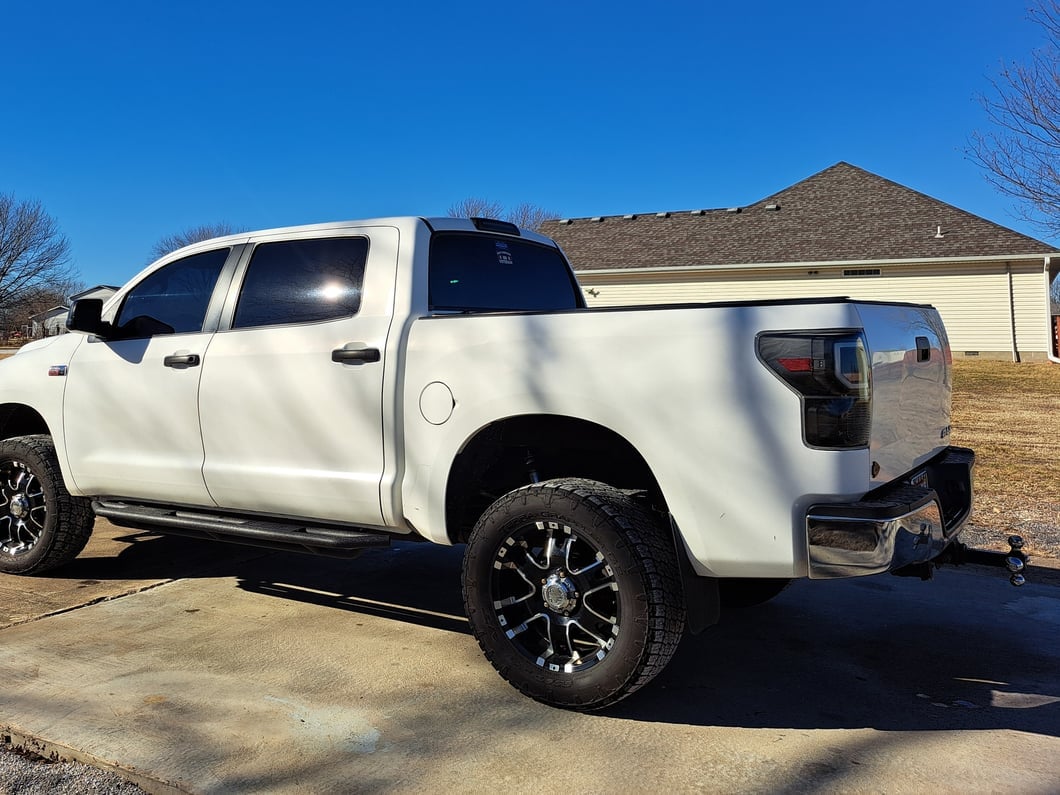 Raxiom Axial Series Dual C-Shape LED Tail Lights; Black Housing; Clear Lens (07-13 Tundra)