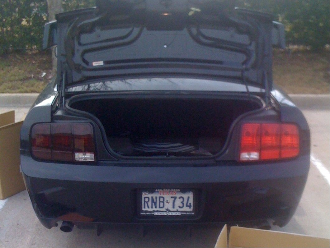 Raxiom Tail Lights; Black Housing; Smoked Lens (05-09 Mustang)